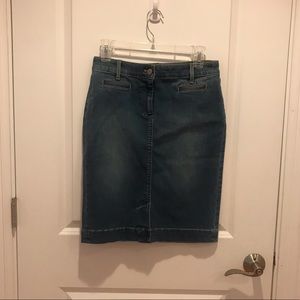 Talbots denim skirt